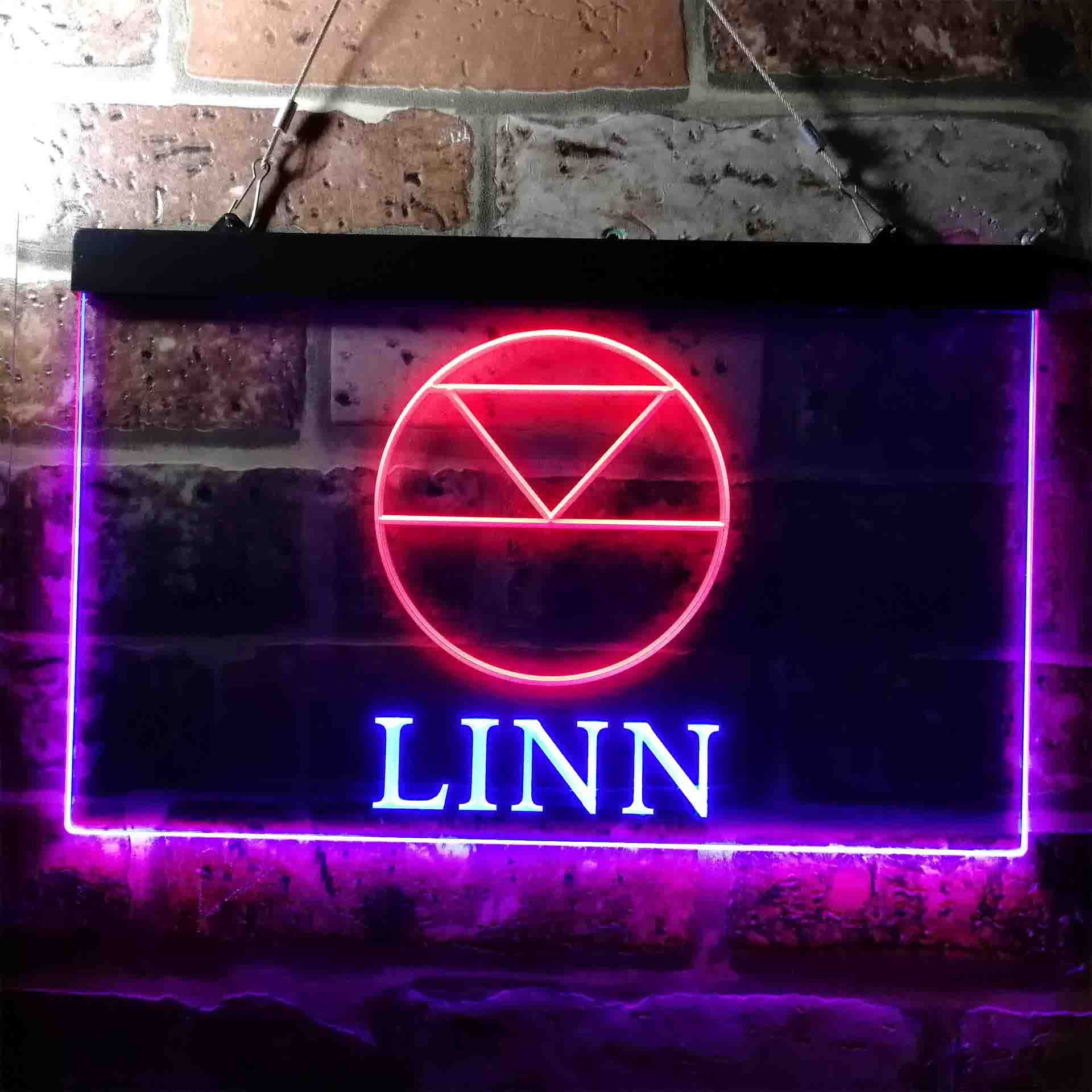 Linn Logo Dual LED Neon Light Sign